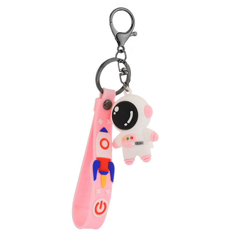 Wholesale Astronaut Cartoon Soft Rubber Keychains